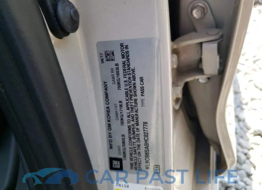 KL8CB6SA8HC827778# 12