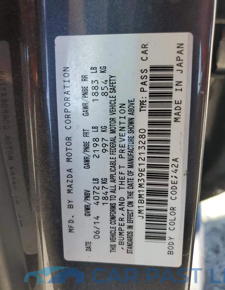 JM1BM1M39E1213280# 12