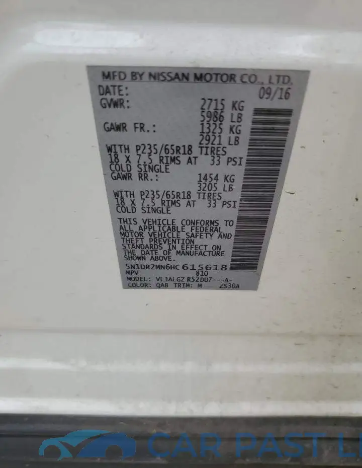 5N1DR2MN6HC615618# 12