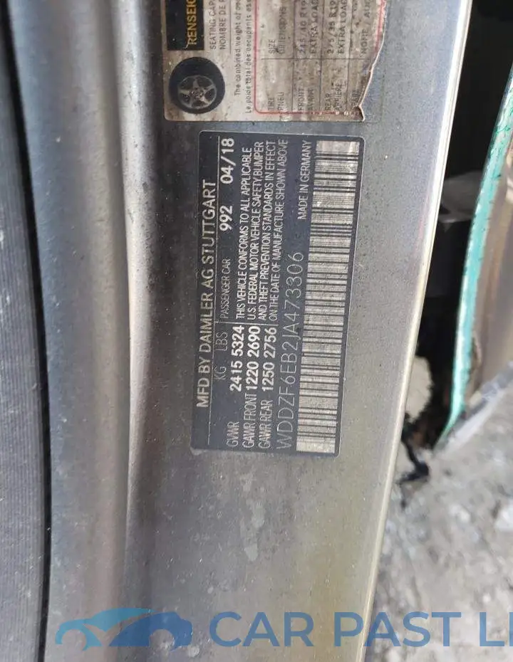 WDDZF6EB2JA473306# 12