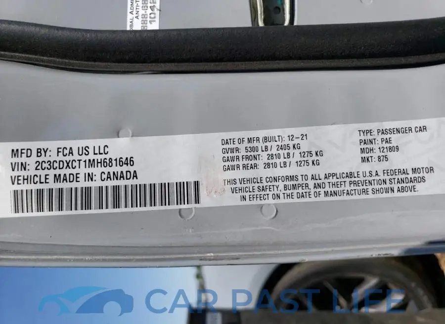 2C3CDXCT1MH681646# 12