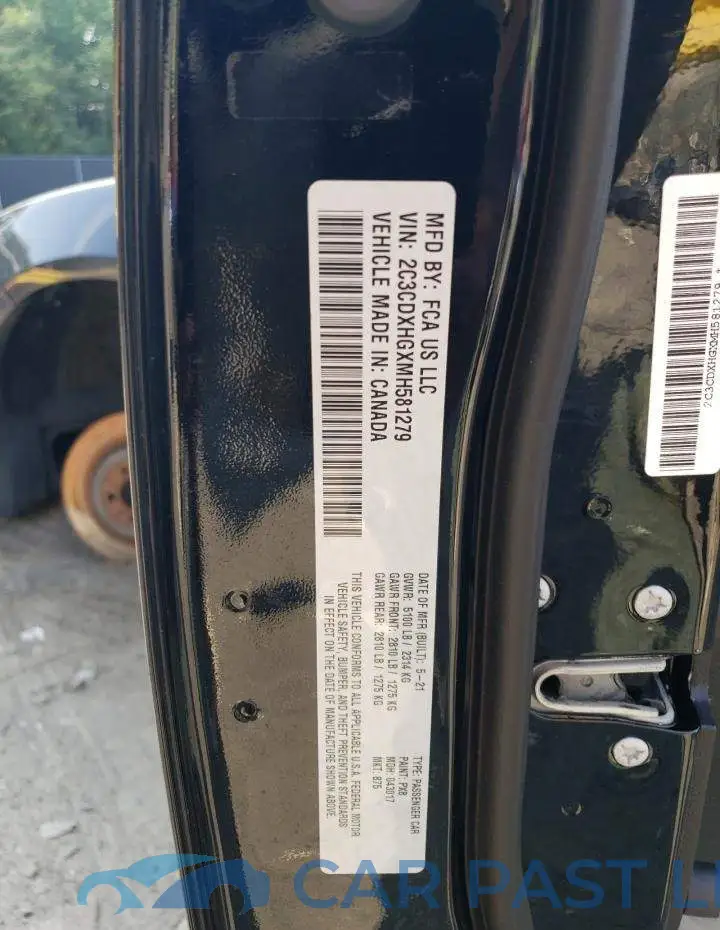 2C3CDXHGXMH581279# 13