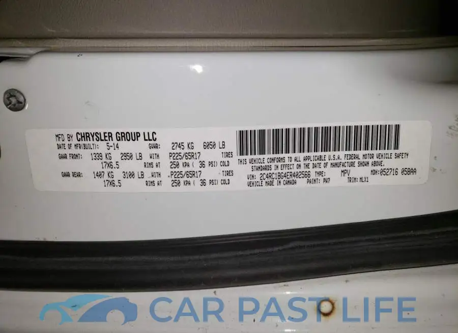 2C4RC1BG4ER402566# 13
