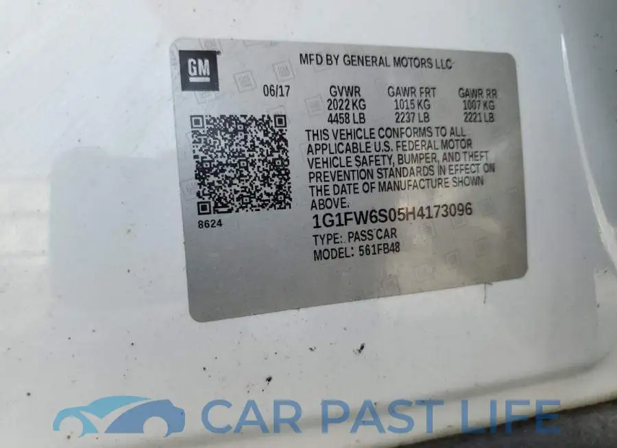 1G1FW6S05H4173096# 12