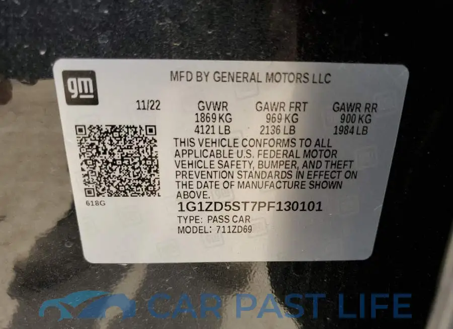 1G1ZD5ST7PF130101# 12