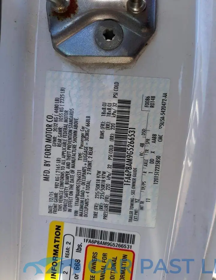 1FA6P8AM9G5266531# 10