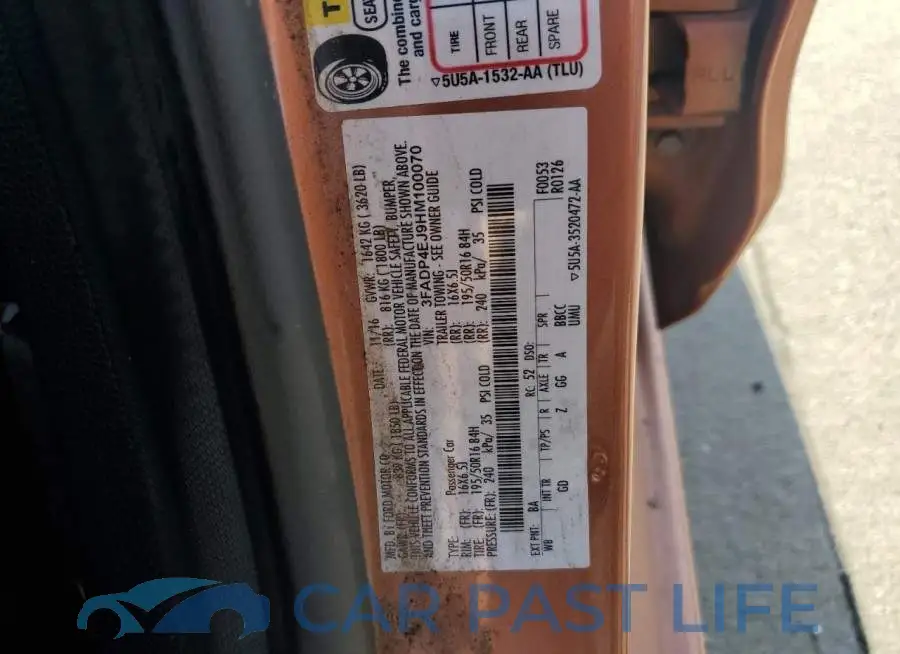 3FADP4EJ9HM100070# 12