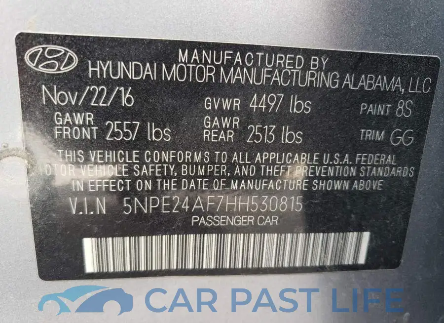 5NPE24AF7HH530815# 12