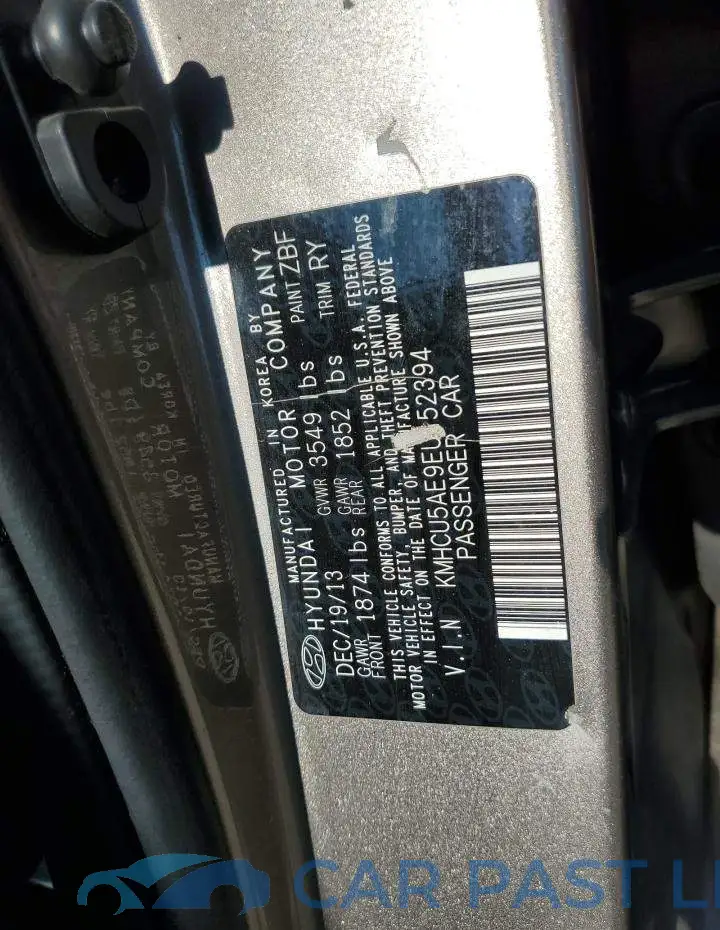 KMHCU5AE9EU152394# 12