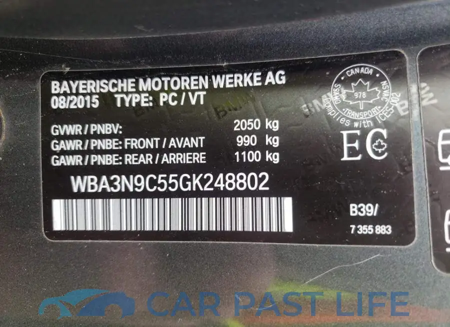 WBA3N9C55GK248802# 13