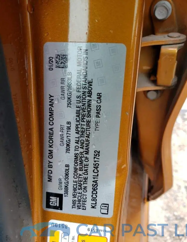 KL8CD6SA1LC451752# 12