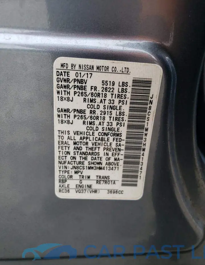 JN8CS1MW3HM413471# 13