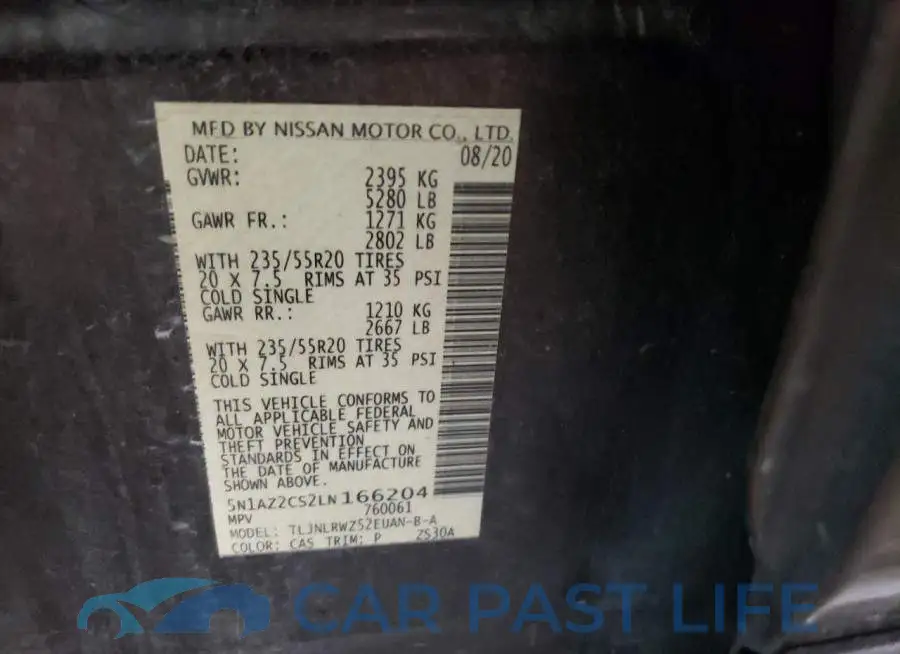 5N1AZ2CS2LN166204# 13