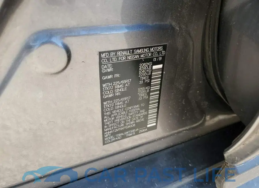 KNMAT2MT6KP534108# 13