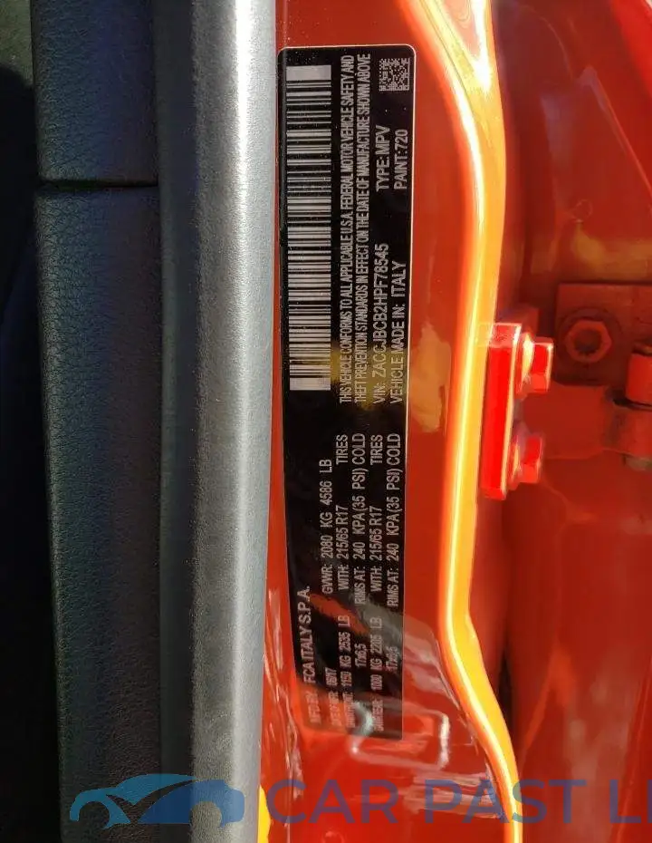 ZACCJBCB2HPF78545# 13