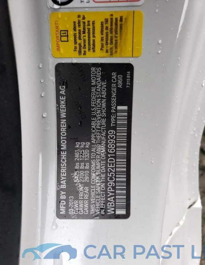 WBAYP9C52ED168939# 12
