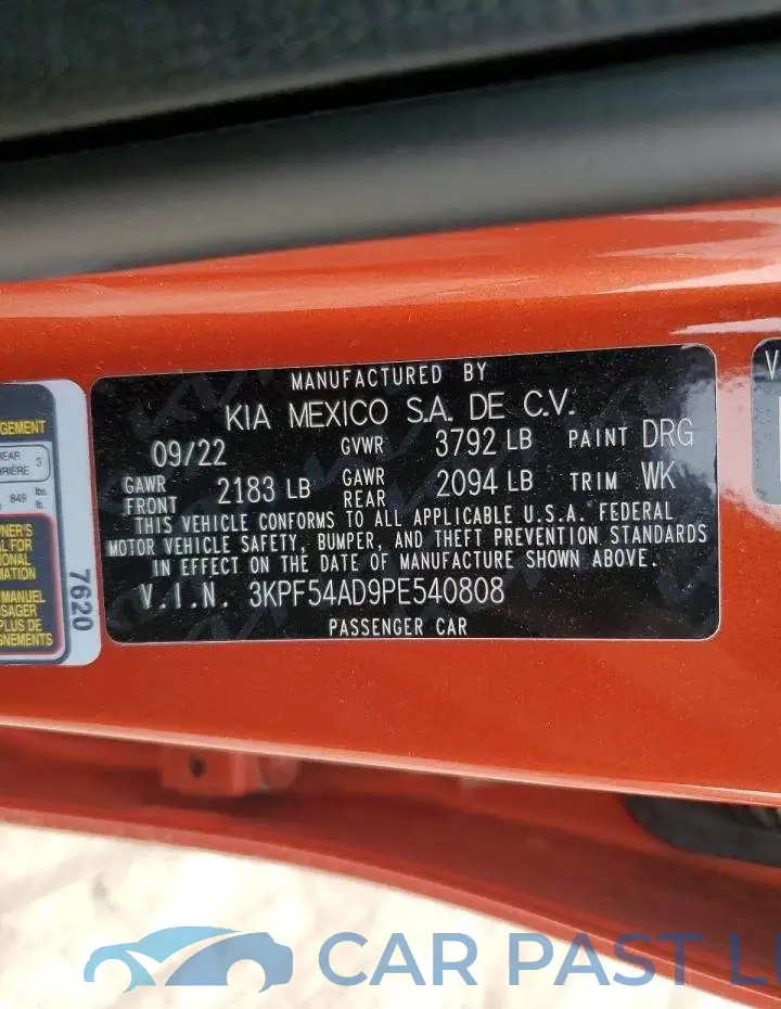 3KPF54AD9PE540808# 12