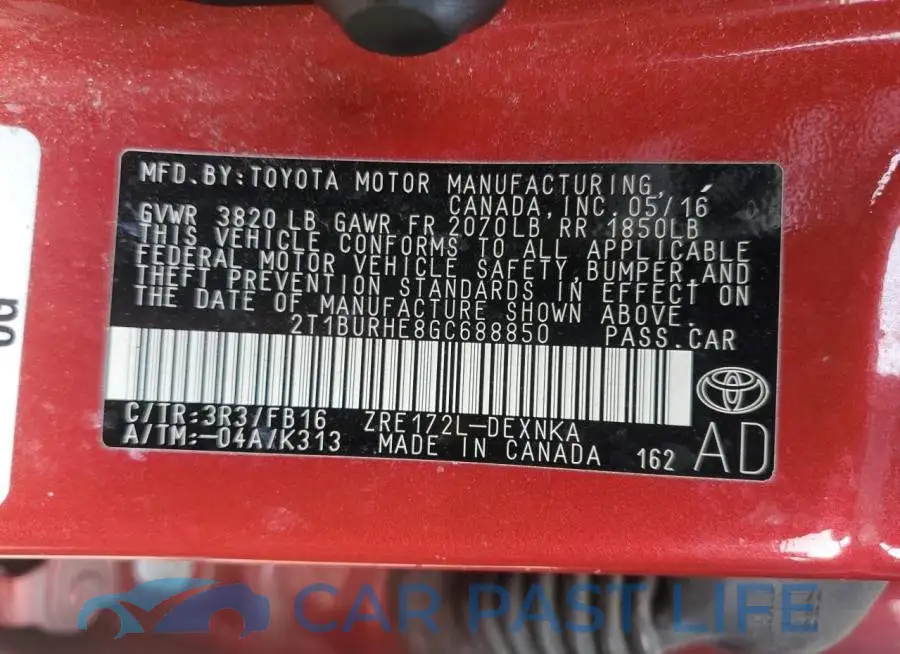 2T1BURHE8GC688850# 12