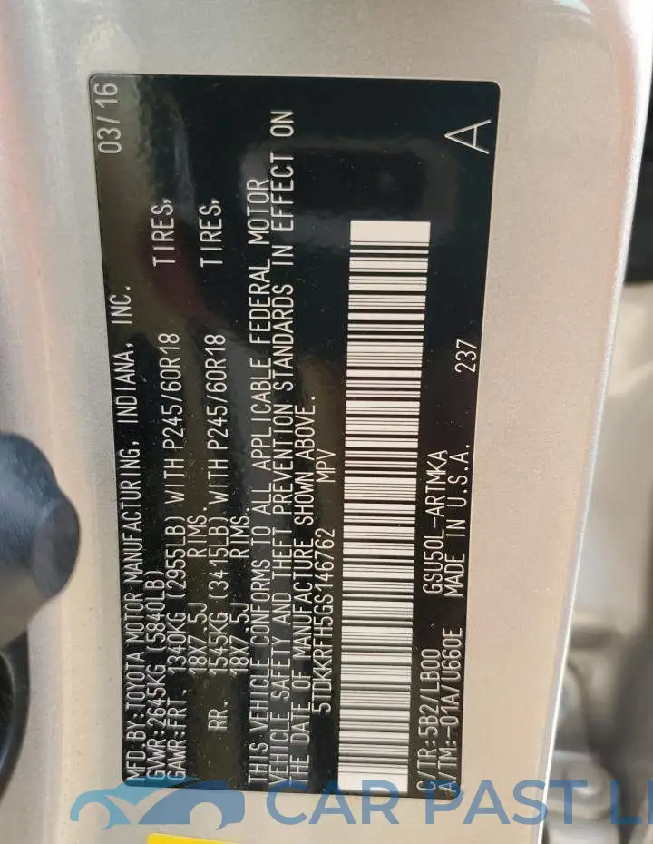5TDKKRFH5GS146762# 13