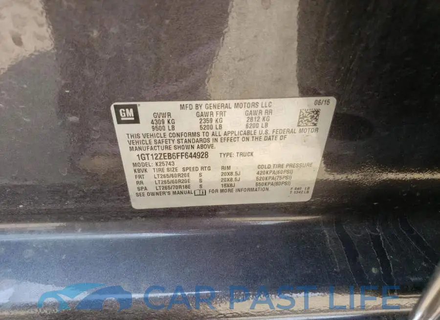 1GT12ZEB6FF644928# 12