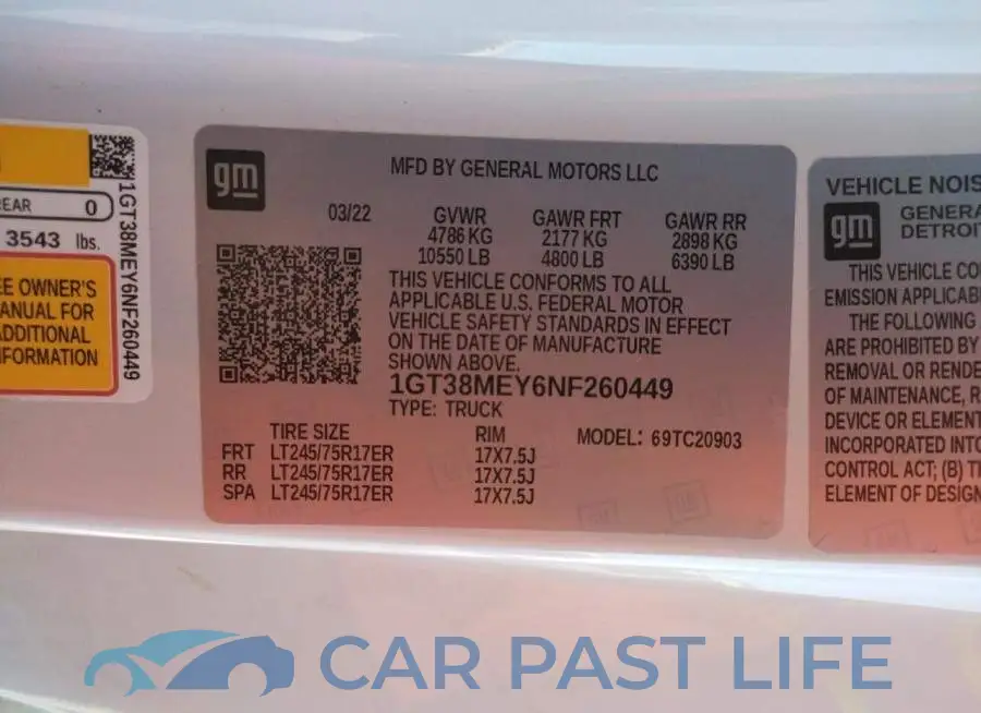 1GT38MEY6NF260449# 12