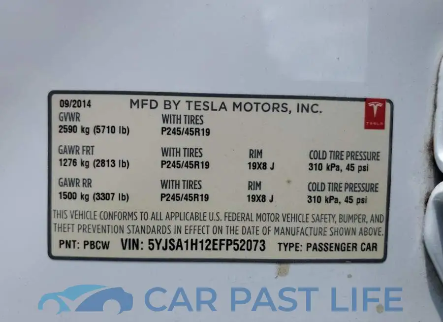 5YJSA1H12EFP52073# 12
