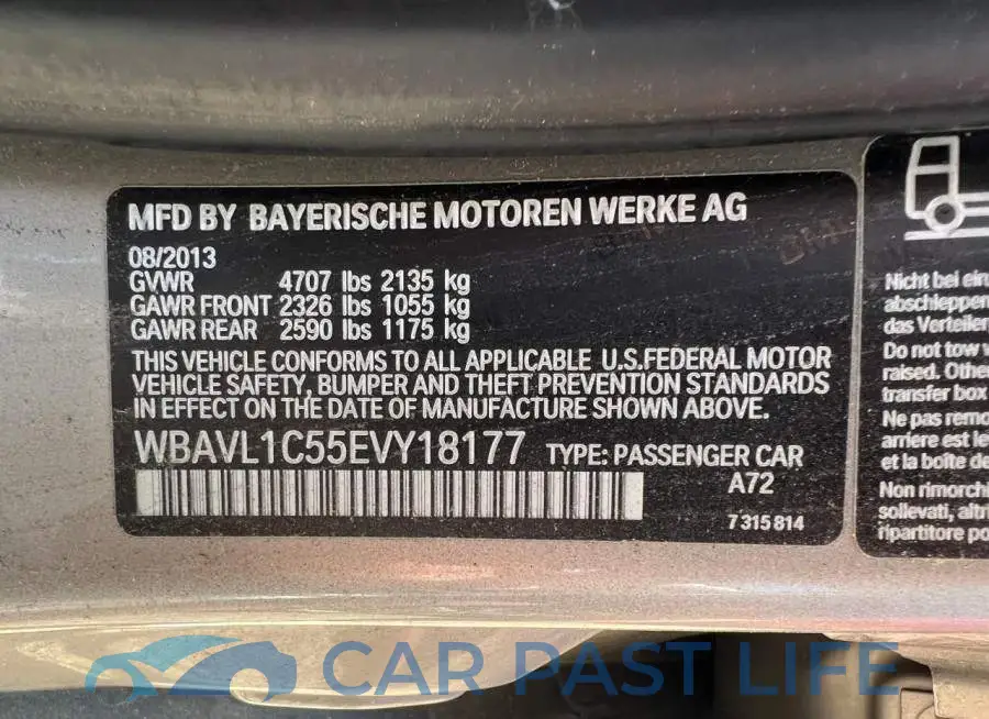 WBAVL1C55EVY18177# 10