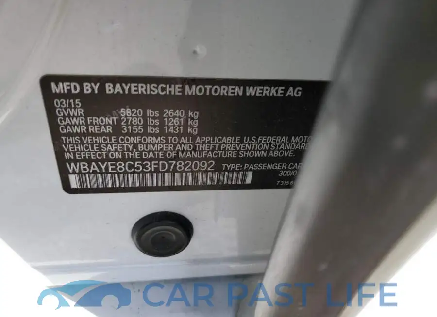WBAYE8C53FD782092# 12