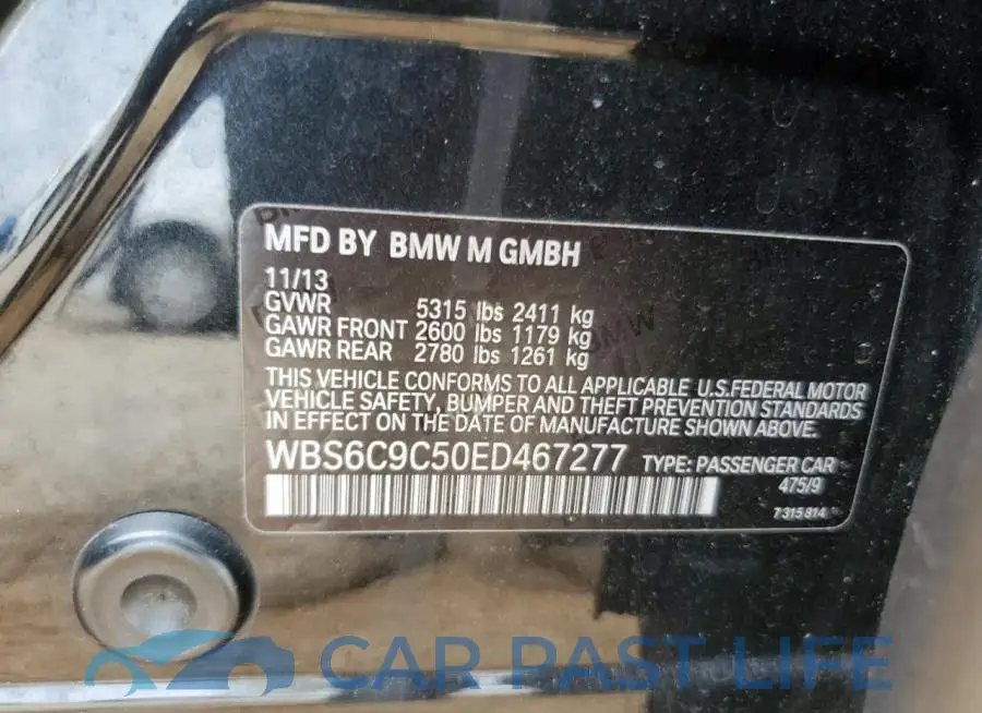 WBS6C9C50ED467277# 12