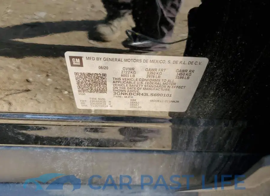 3GNKBCR43LS690101# 12
