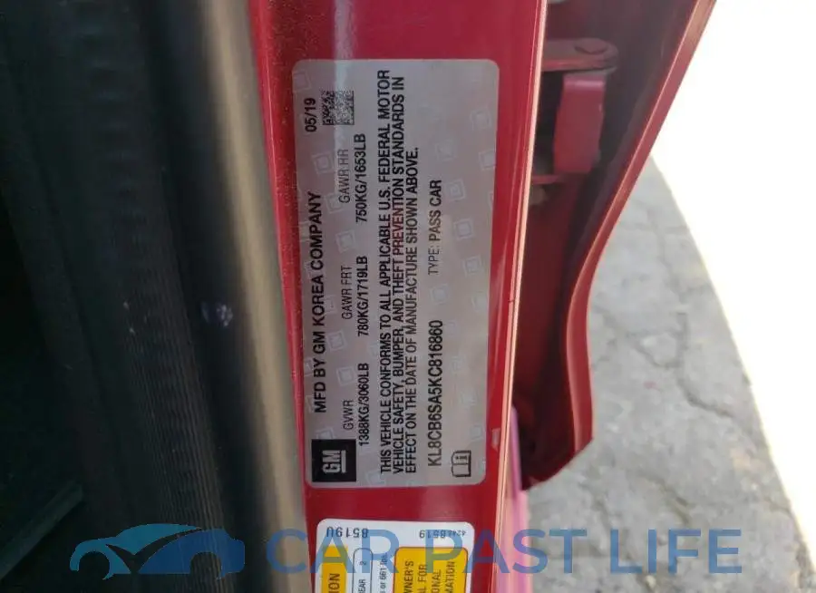 KL8CB6SA5KC816860# 12