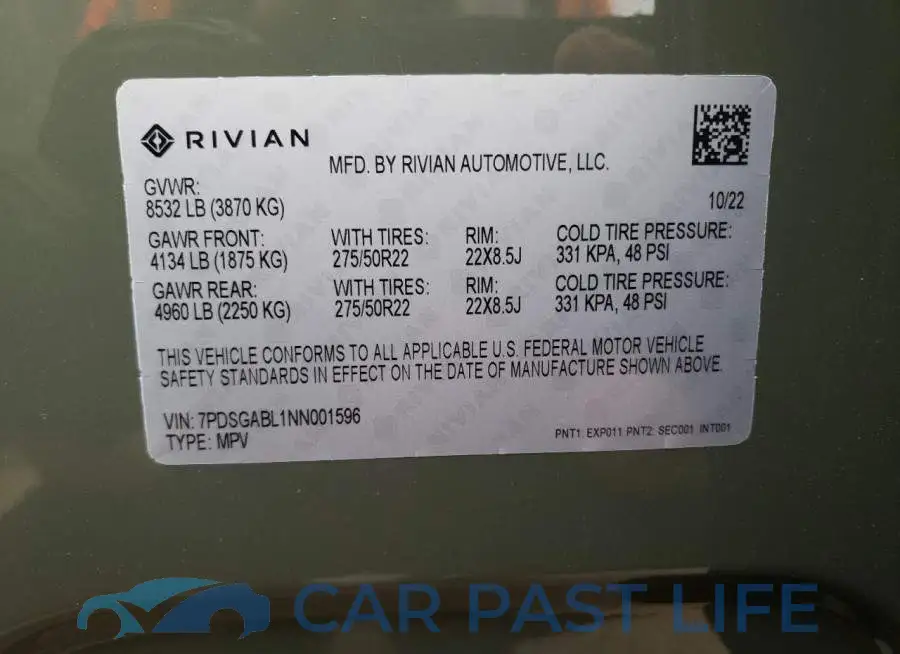 7PDSGABL1NN001596# 14