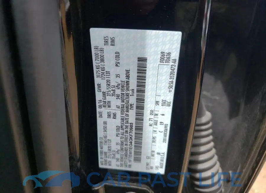 1FTEW1EG4GKF70985# 12
