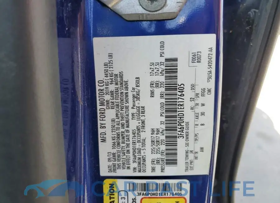 3FA6P0HD1ER176405# 13