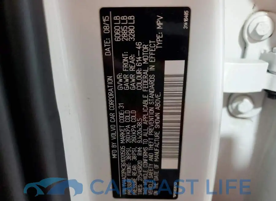 YV4A22PK3G1020505# 13