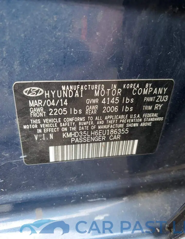 KMHD35LH6EU186355# 12