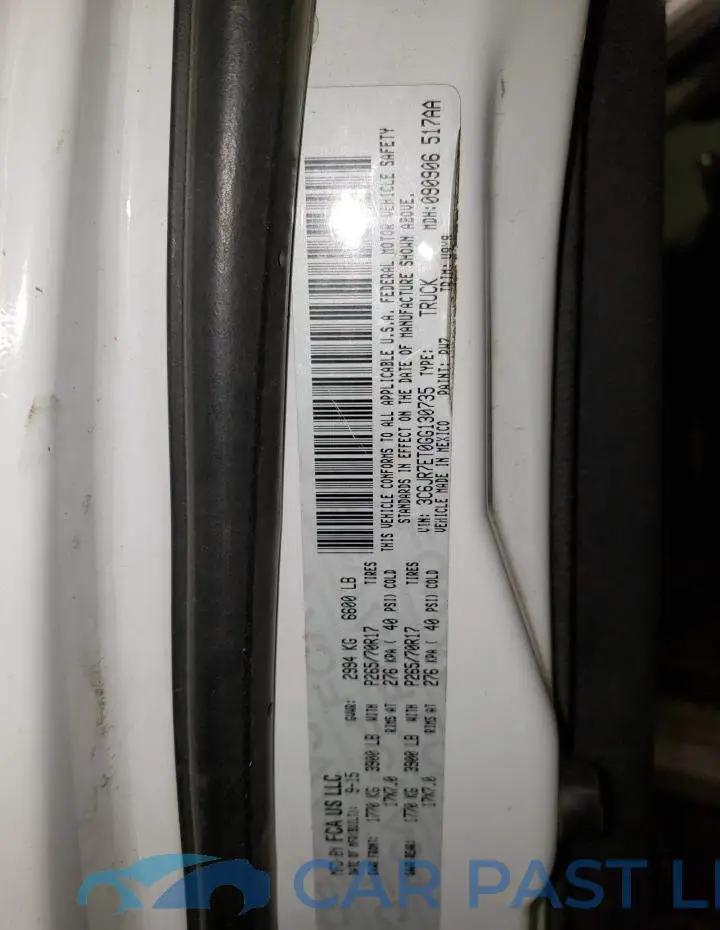 3C6JR7ET0GG130735# 13