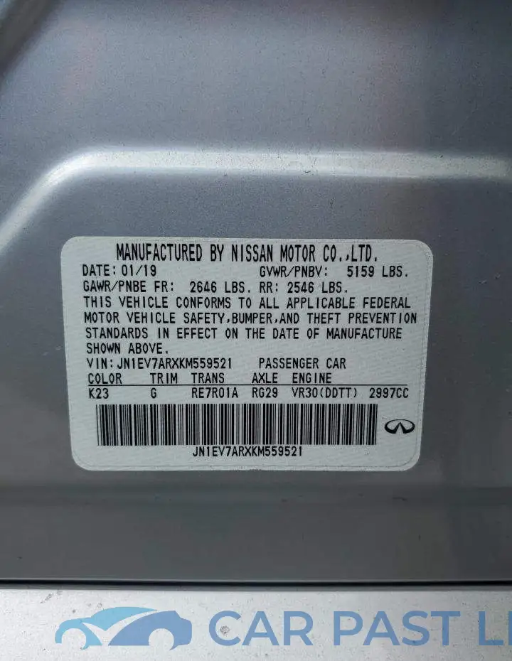 JN1EV7ARXKM559521# 12