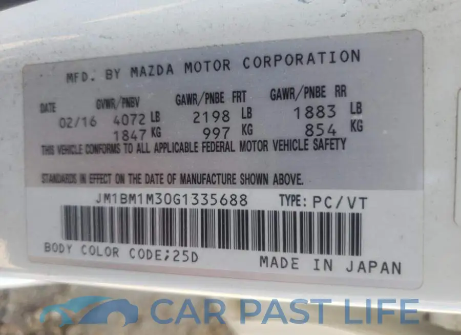 JM1BM1M30G1335688# 12