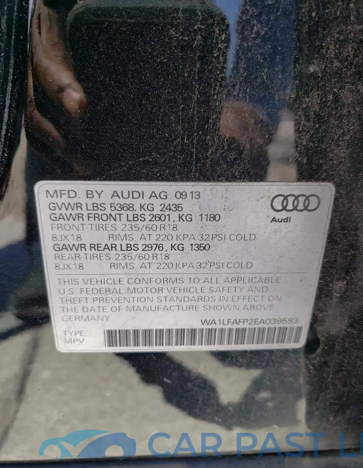 WA1LFAFP2EA039593# 13