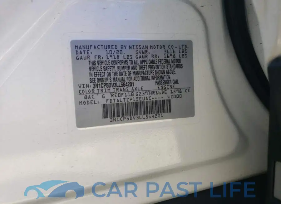 3N1CP5DV3LL564201# 13