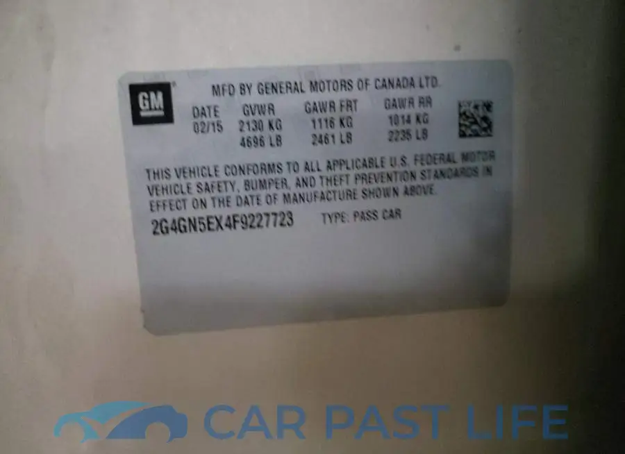 2G4GN5EX4F9227723# 10
