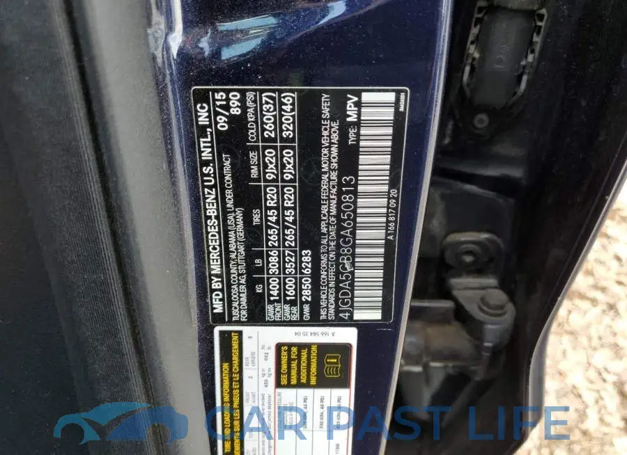 4JGDA5GB8GA650813# 13