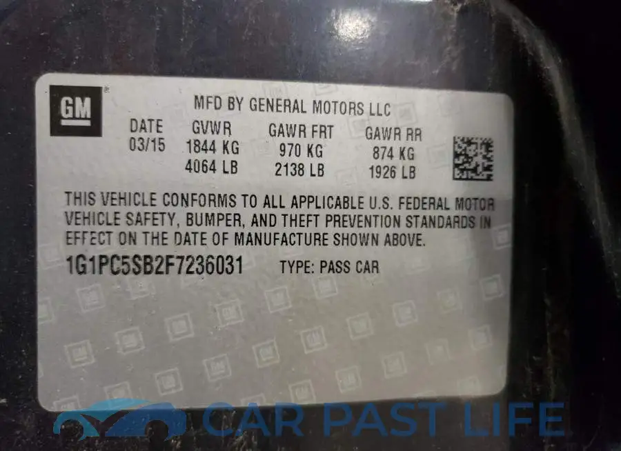 1G1PC5SB2F7236031# 12
