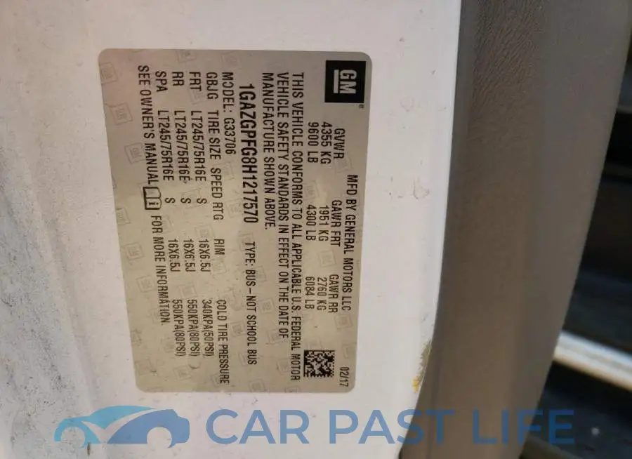 1GAZGPFG8H1217570# 13