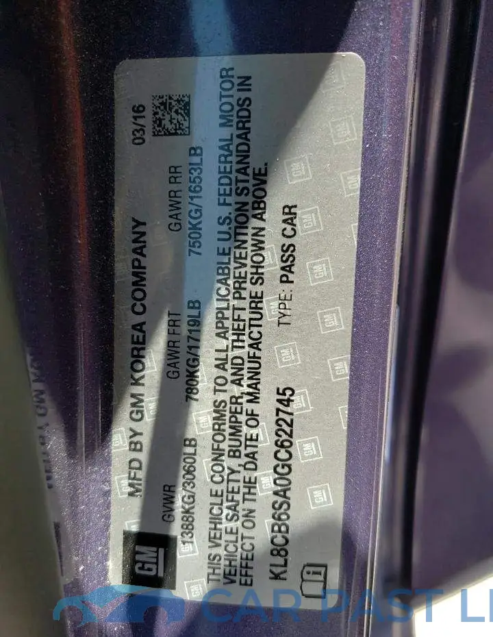 KL8CB6SA0GC622745# 13