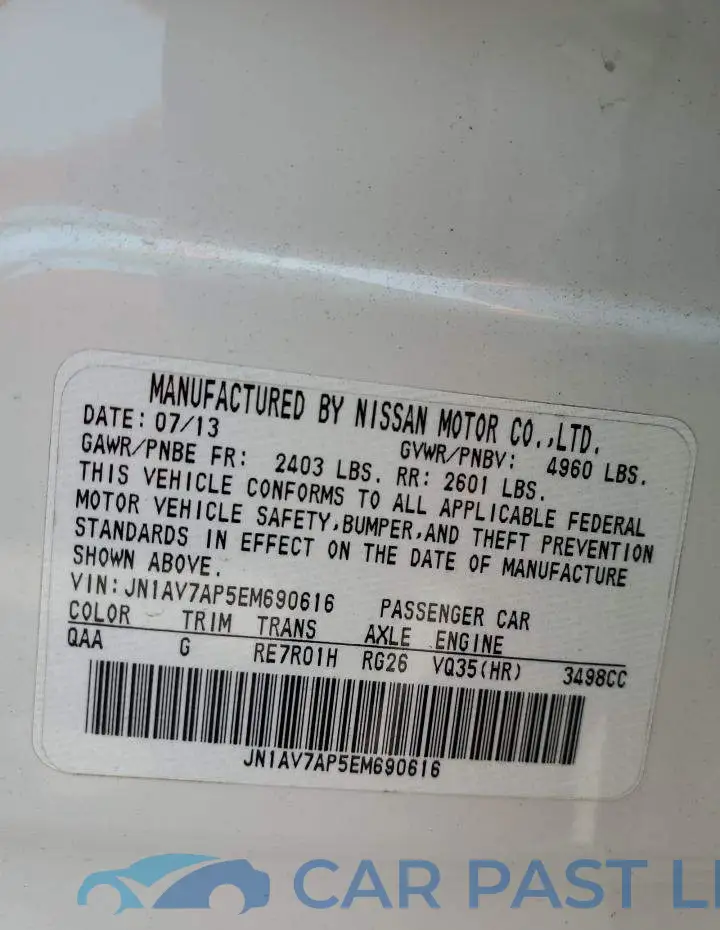JN1AV7AP5EM690616# 12