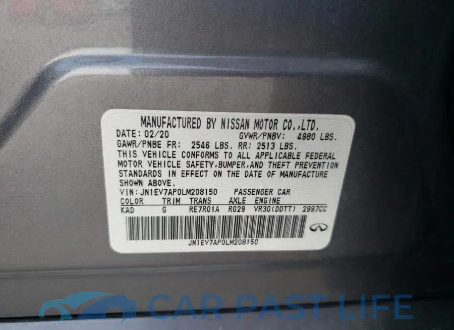 JN1EV7AP0LM208150# 12