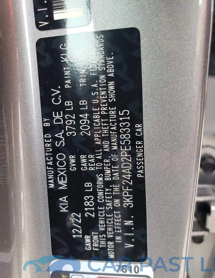 3KPF24AD2PE583315# 12