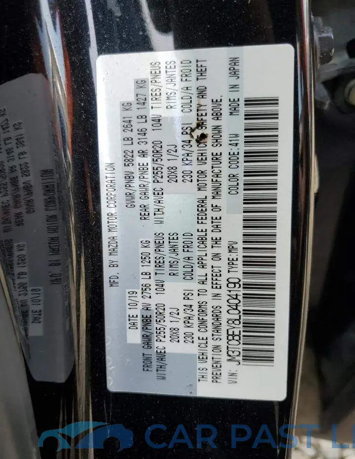 JM3TCBEY8L0404190# 14